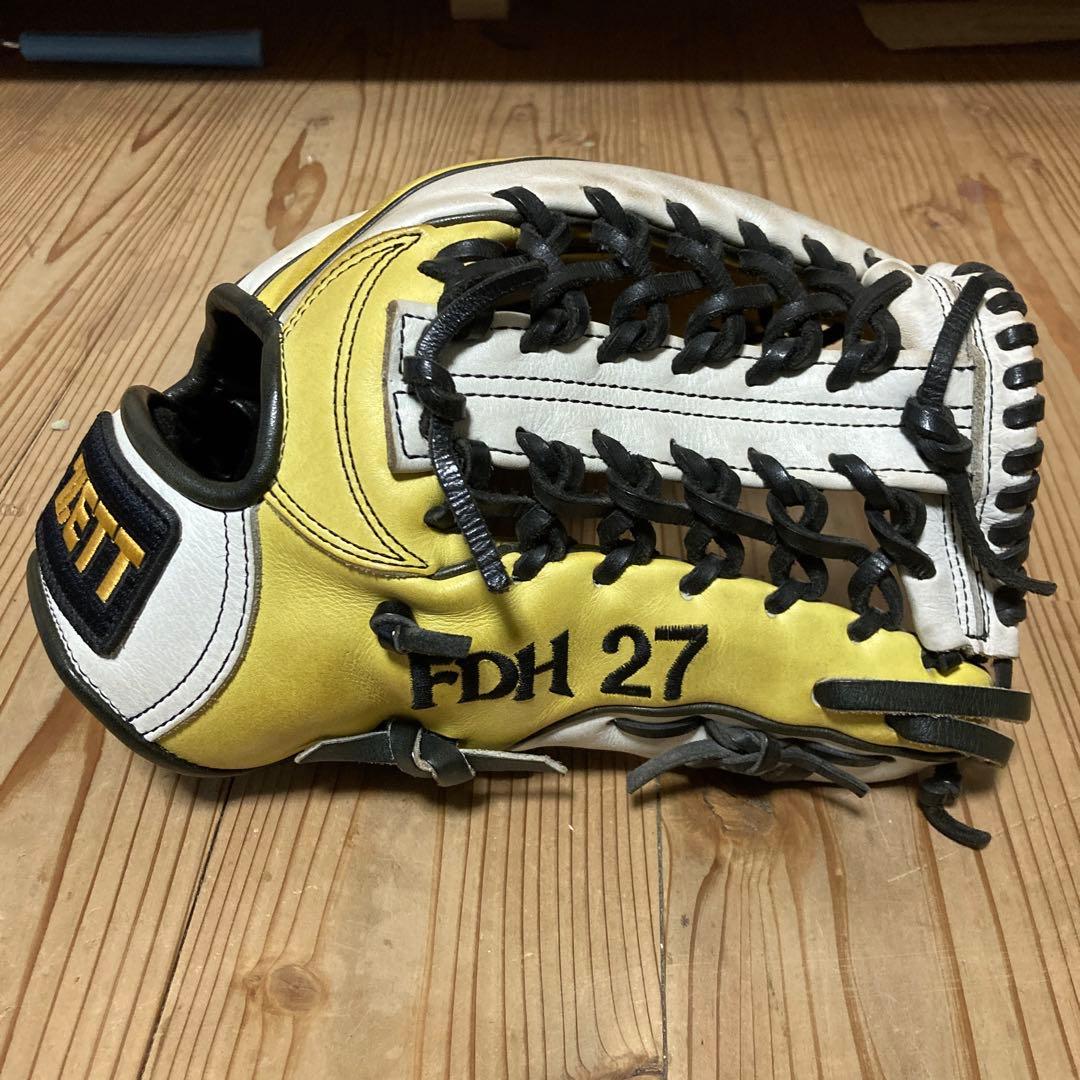 プロ実仕様グローブ　ZETT硬式外野手グローブ 福岡ダイエーホークス27