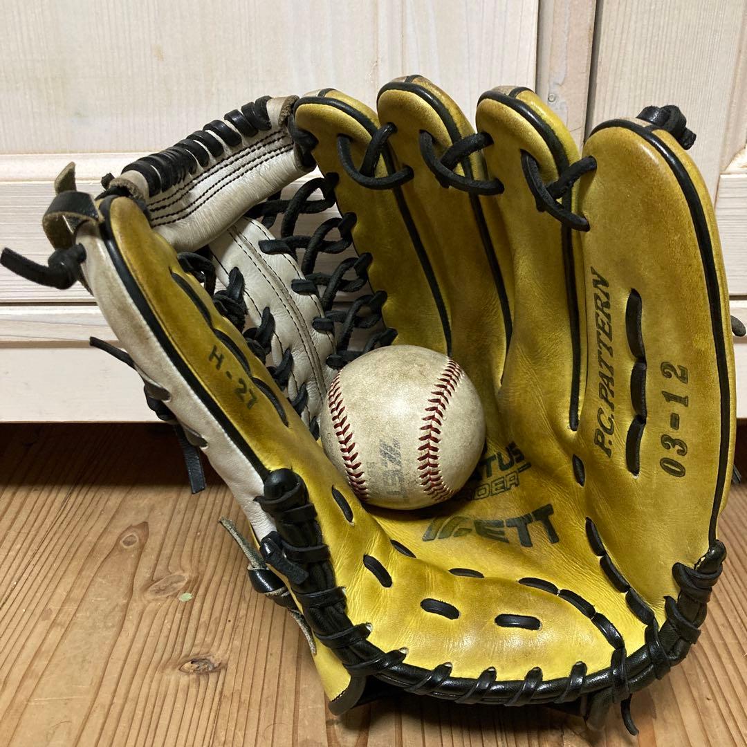プロ実仕様グローブ　ZETT硬式外野手グローブ 福岡ダイエーホークス27