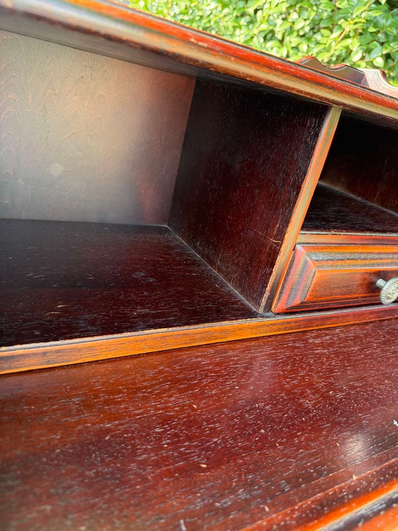 希少 カリモク ライティングデスク ライティングビューロー 家具 レトロ