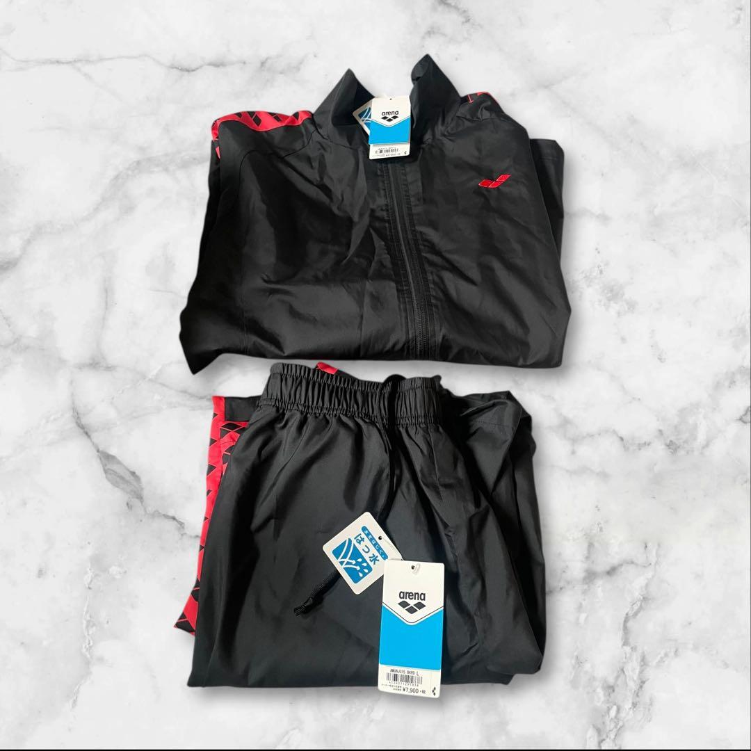 新品未使用 arena アリーナ ウィンドブレーカー ブラック/レッド