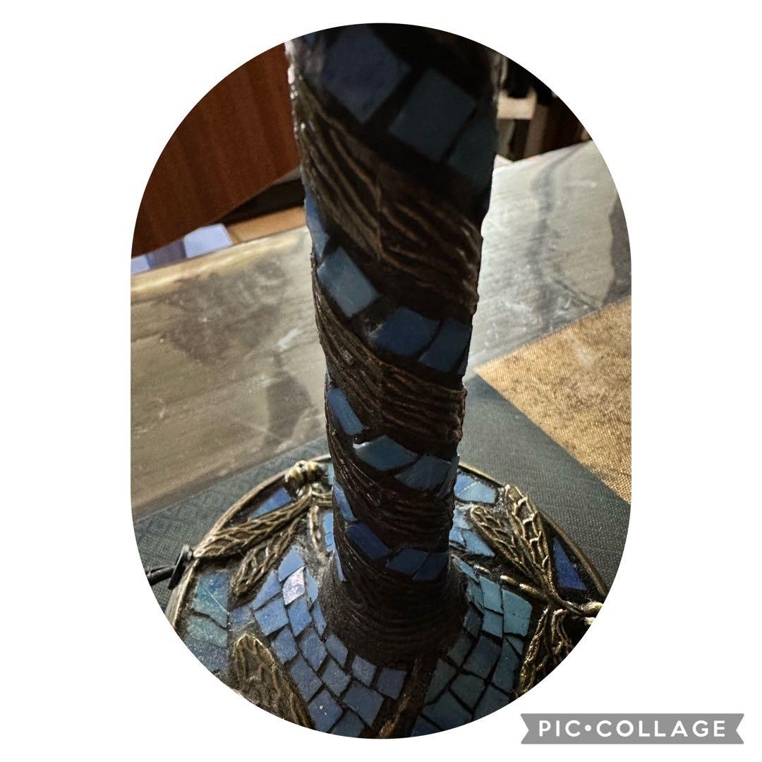 綺麗❣️ステンドグラス　卓上　ランプ　スタンド　トンボ　アンティーク