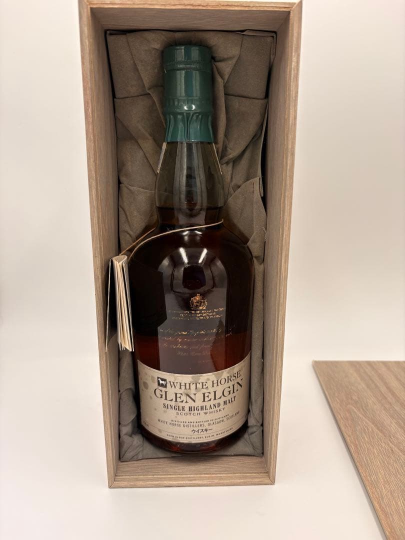 ホワイトホース グレンエルギン シングルモルトウイスキー 木箱入り