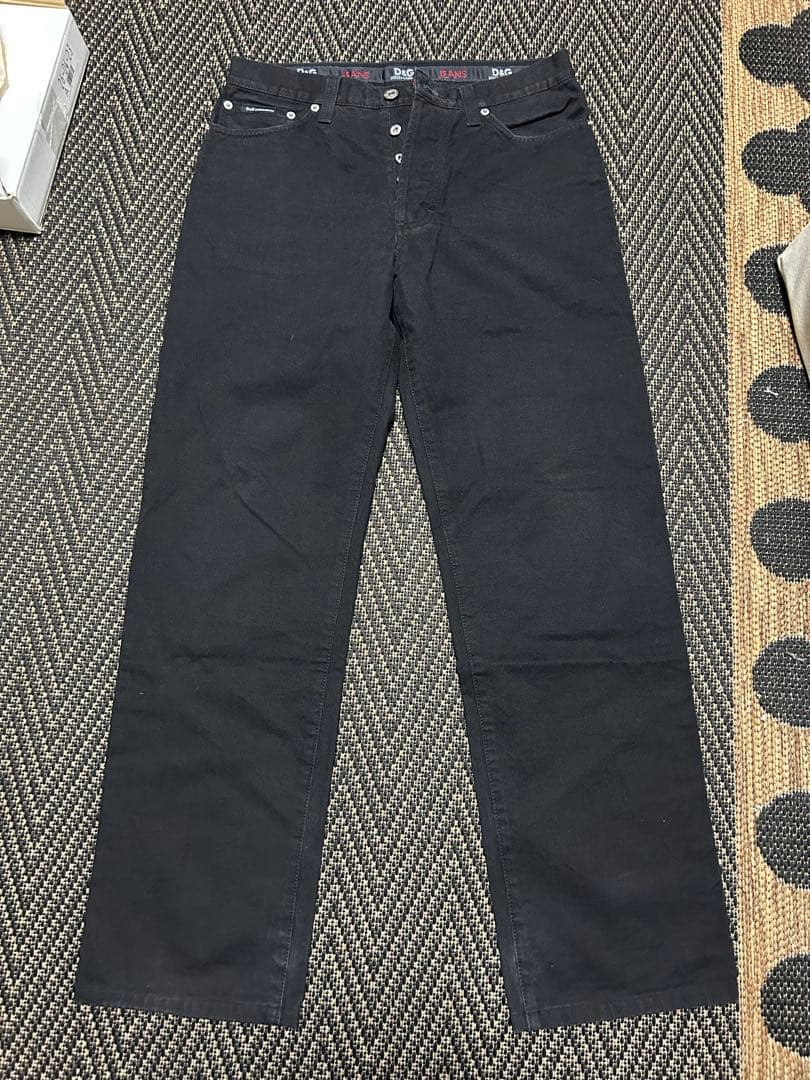 d&g dolce&gabbana straight jeans 黒 hedi