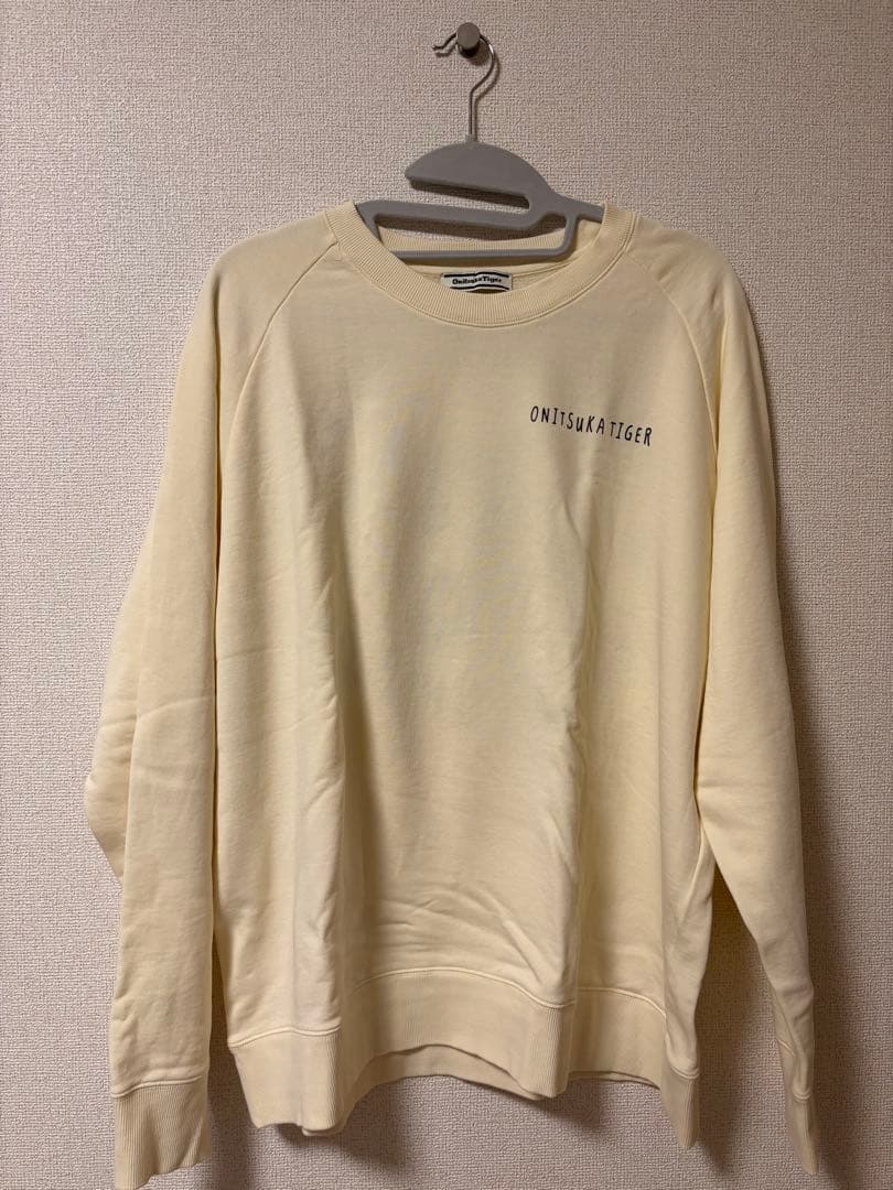 オニツカタイガー 刺繍 トレーナー ホワイト XLサイズ