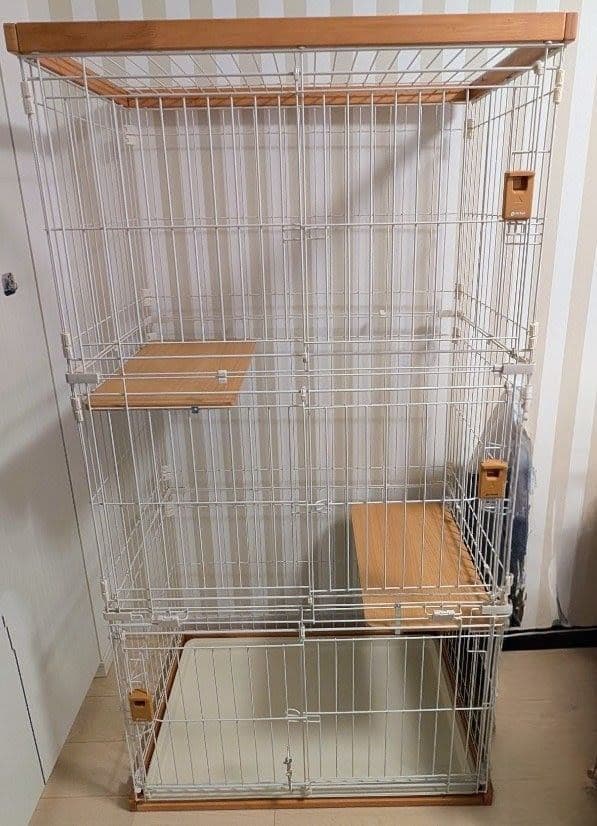 リッチェル 木製お掃除簡単キャットサークル M（ライトブラウン