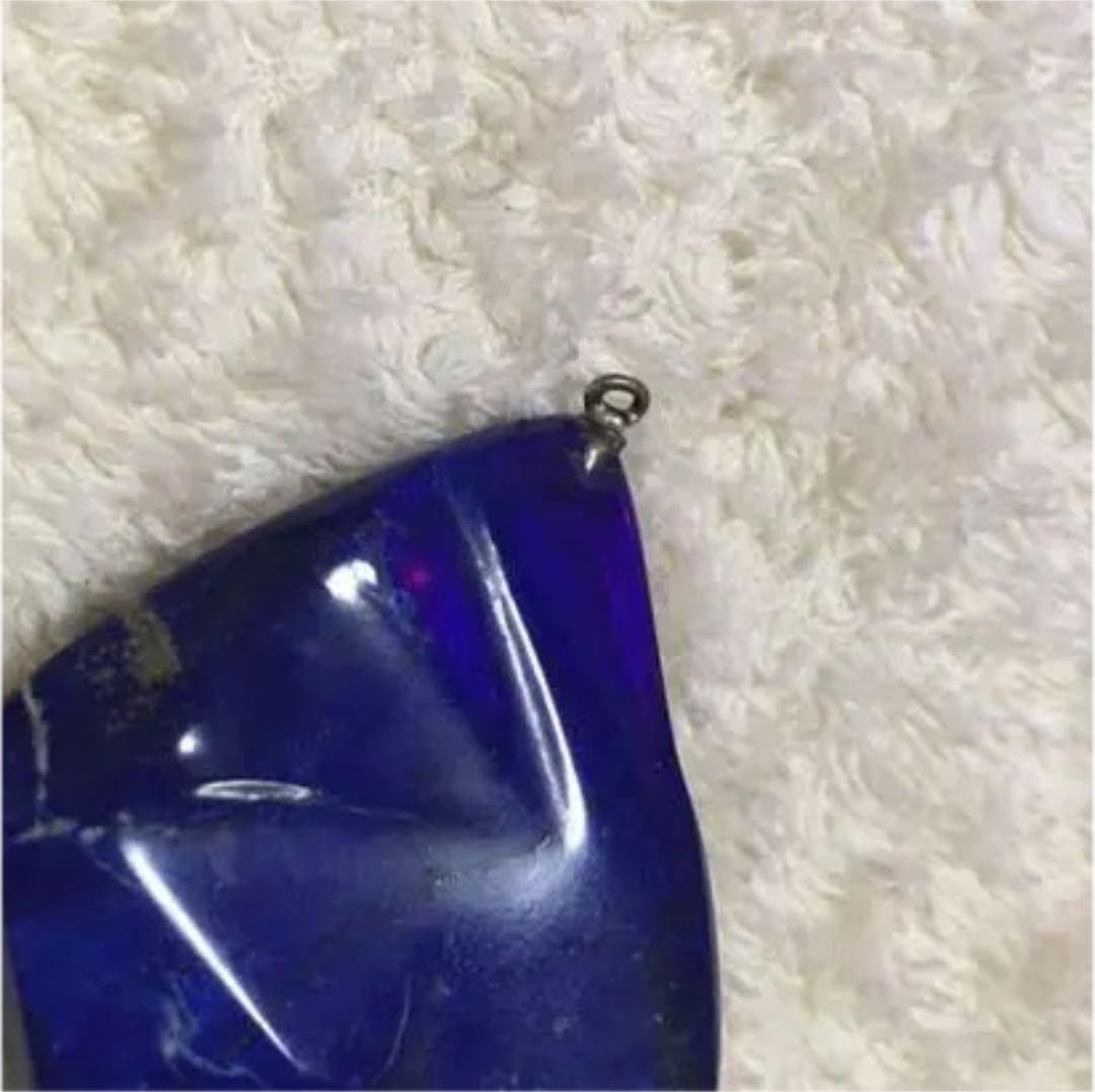 ラピスラズリとアクアマリン　ペンダント　濃紺　パイライト　天然石