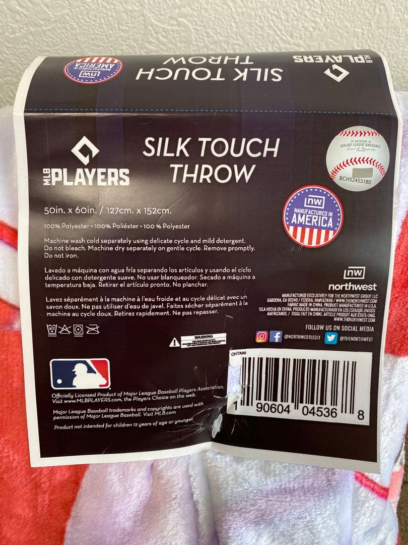 【MVP受賞】 大谷翔平 シルクタッチブランケット
