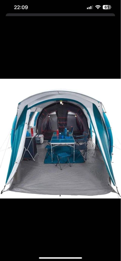 Quechua Fresh Black 6.3 テント 美品