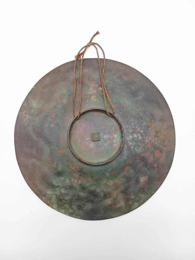 鉄製 瑞龍 飾皿 美術工芸品 インテリア 壁掛け オブジェ