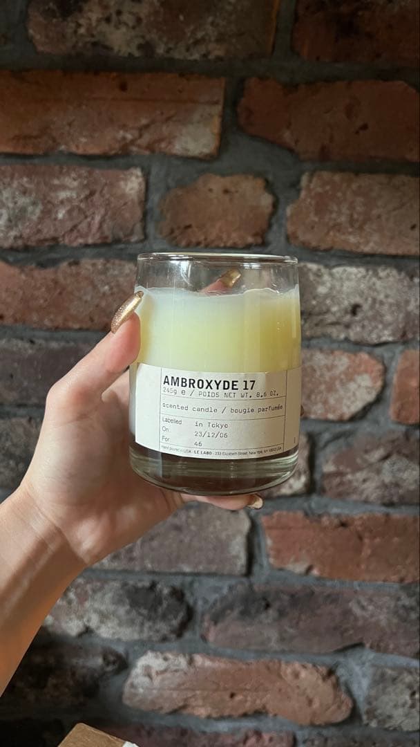 LE LABO AMBROXYDE 17 アロマキャンドル 箱入り