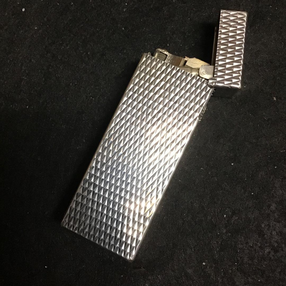 dunhill ダンヒル ローラ ライターシルバー色クロスカットオーバーホール済