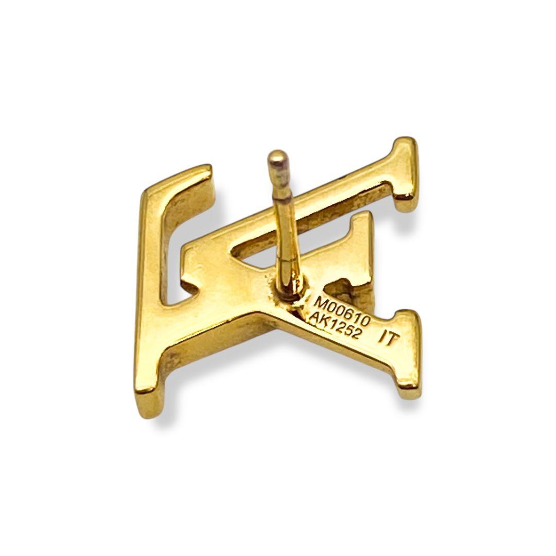 【美品】ルイヴィトン　LV モノグラム　アイコニック　ピアス　ゴールド　795