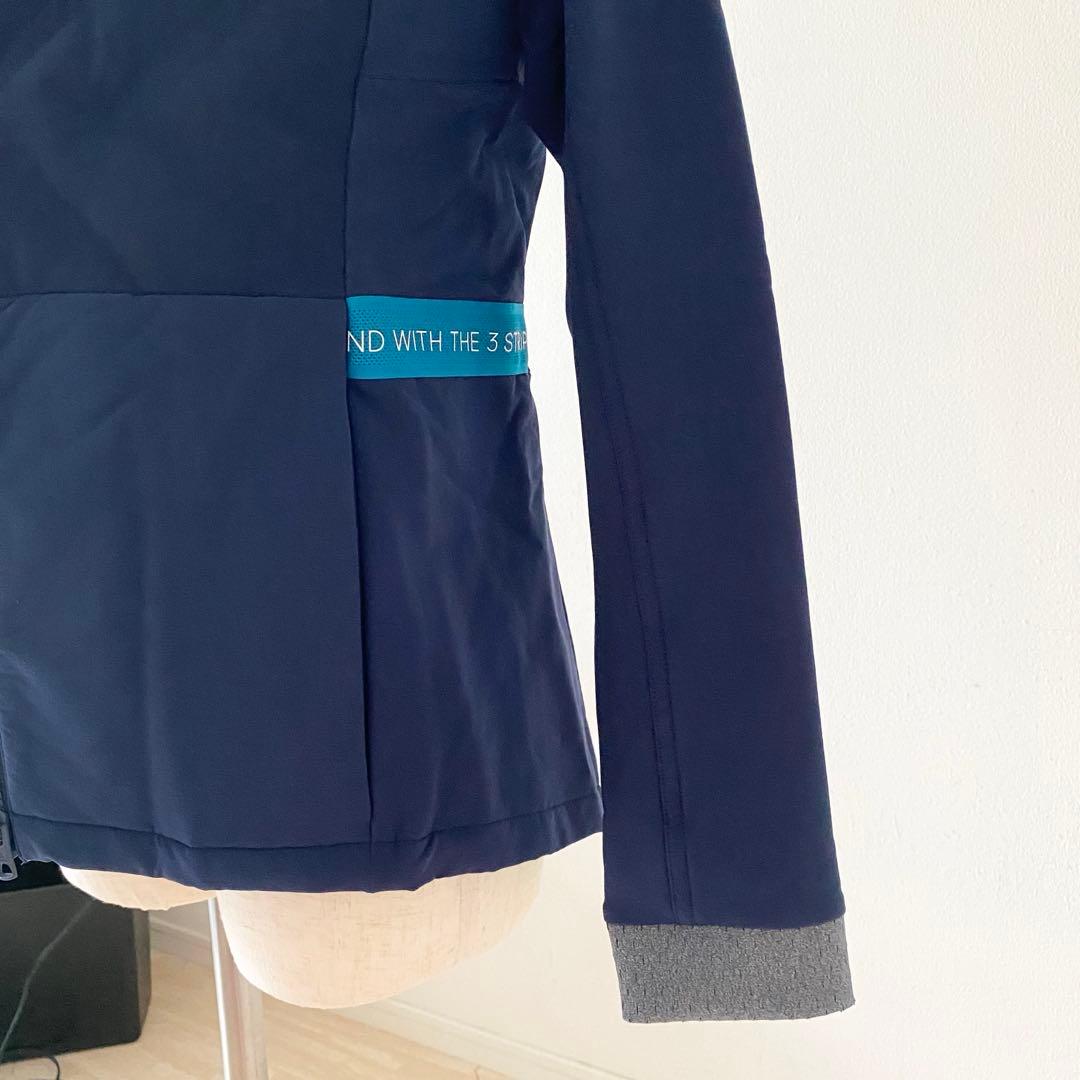 【新品】アディダス ネイビー 一部中綿 レディース L ゴルフウェアadidas
