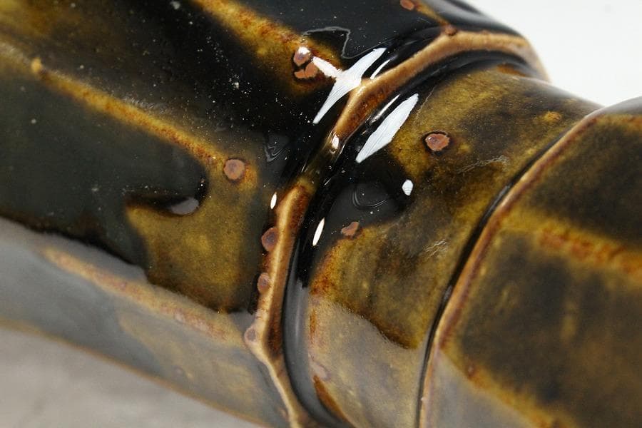 茶道具 高取焼 杵形 花入 銘 閑居 書付 表千家(K-YC555)