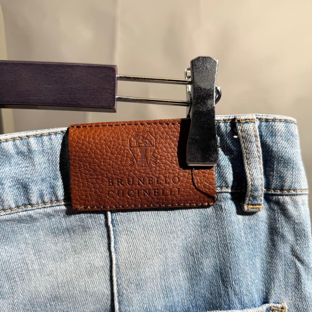 BRUNELLOCUCINELLI ダメージデニムスラックス size48