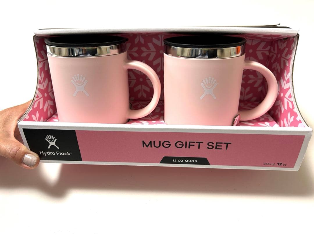 日本未発売　Hydro Flaskのマグカップ　ペア　ベビーピンク