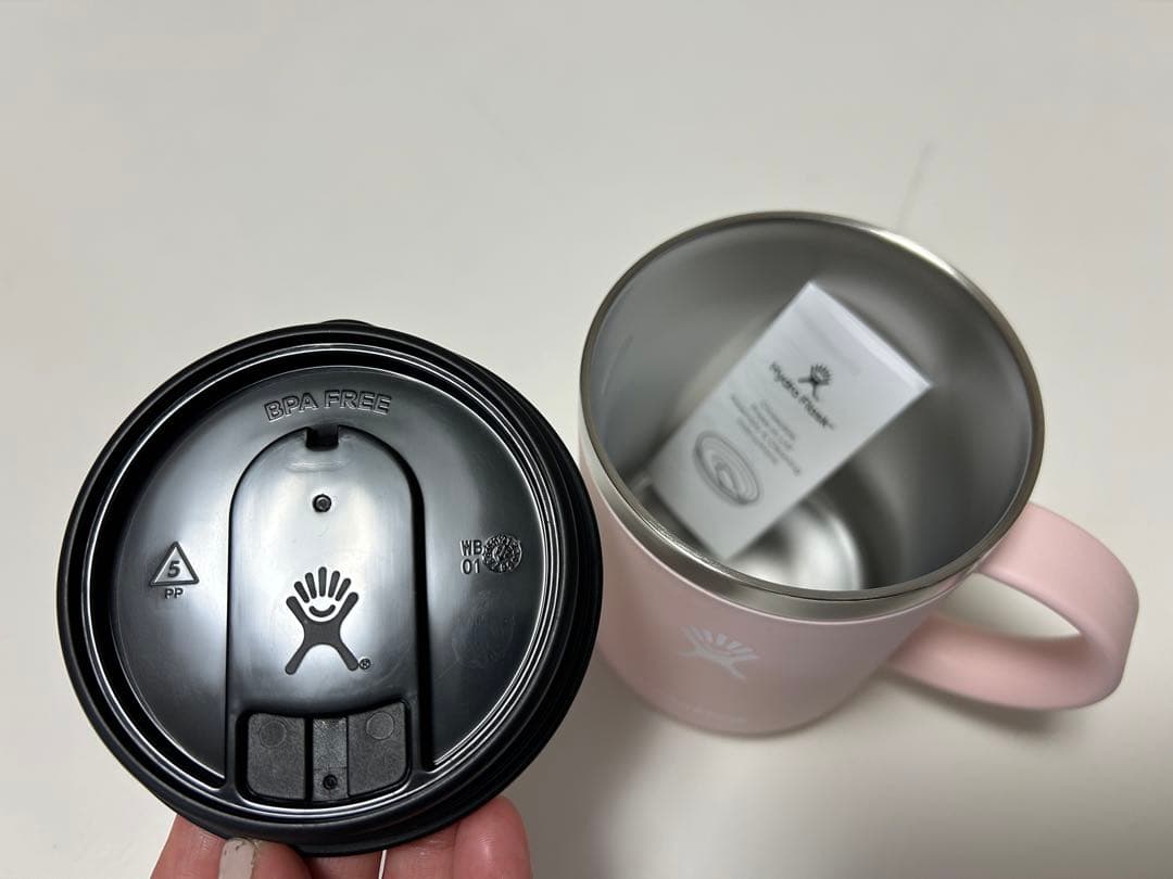 日本未発売　Hydro Flaskのマグカップ　ペア　ベビーピンク