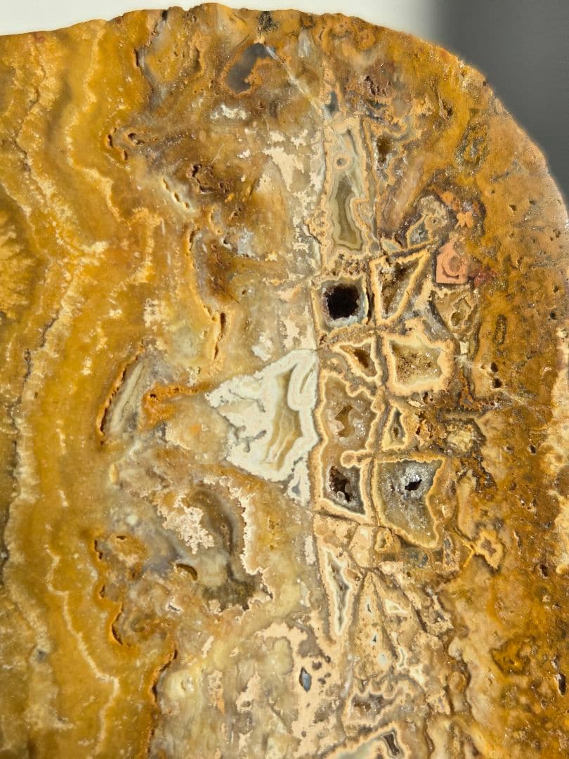 イエロークレイジーレースアゲートスラブ