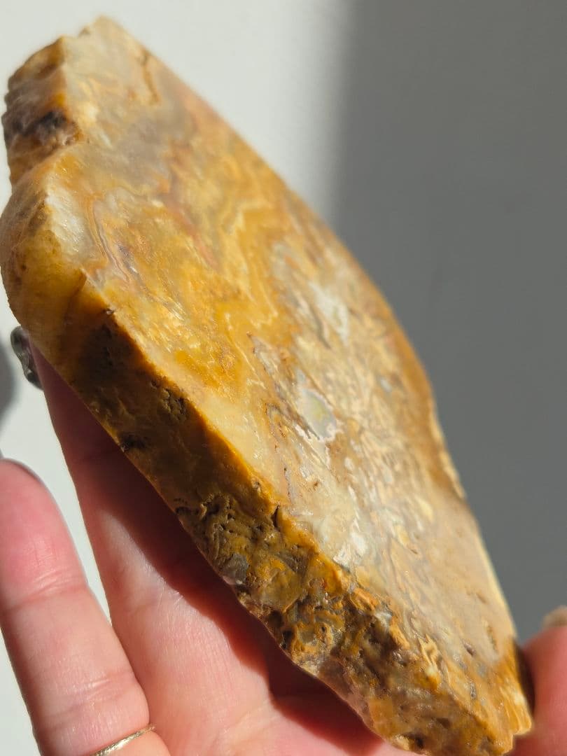 イエロークレイジーレースアゲートスラブ