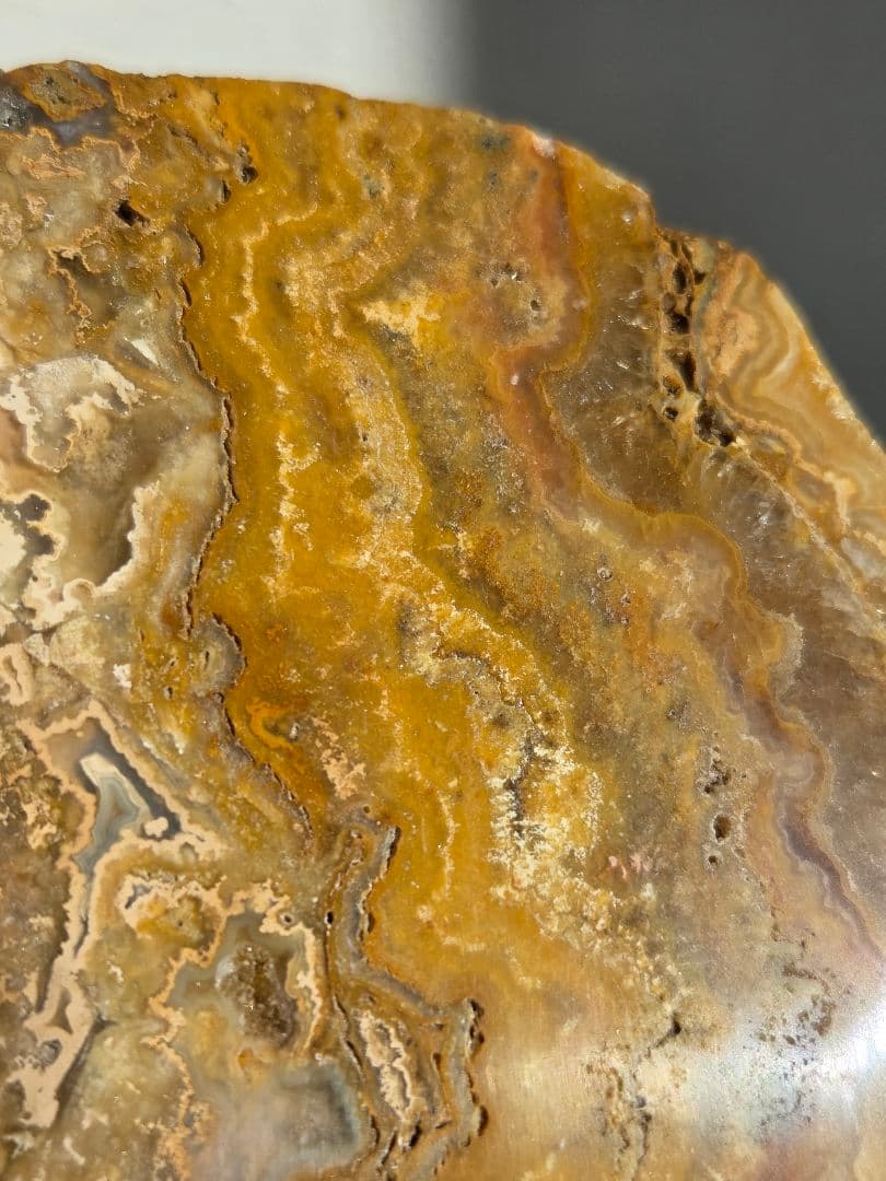 イエロークレイジーレースアゲートスラブ