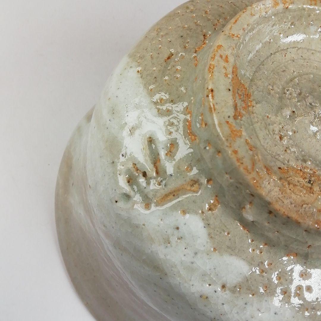 Ｔ４６３　茶碗　『御題　時』『福海窯　水野鉐一 作』　共箱　抹茶碗　茶道具