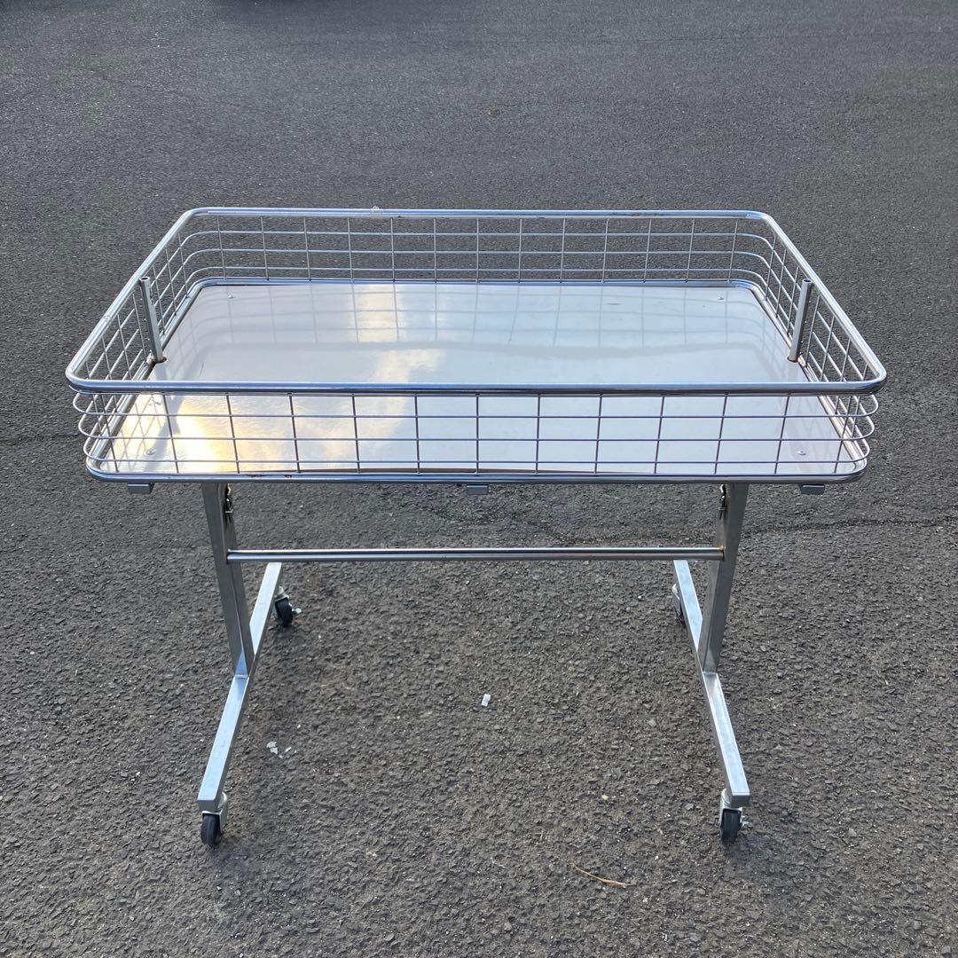B-1 折りたたみ式 キャスター付き ワゴン 店舗什器 サービスカート レトロ