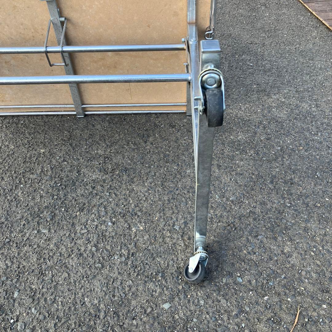 B-1 折りたたみ式 キャスター付き ワゴン 店舗什器 サービスカート レトロ