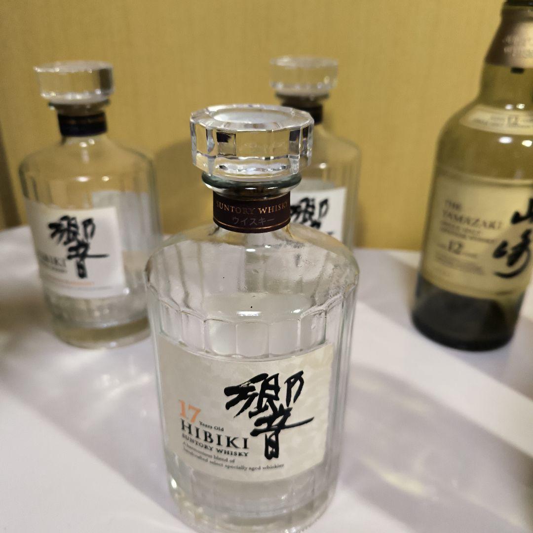 山崎18年 響１７年 空瓶 ６本空箱１個 セット