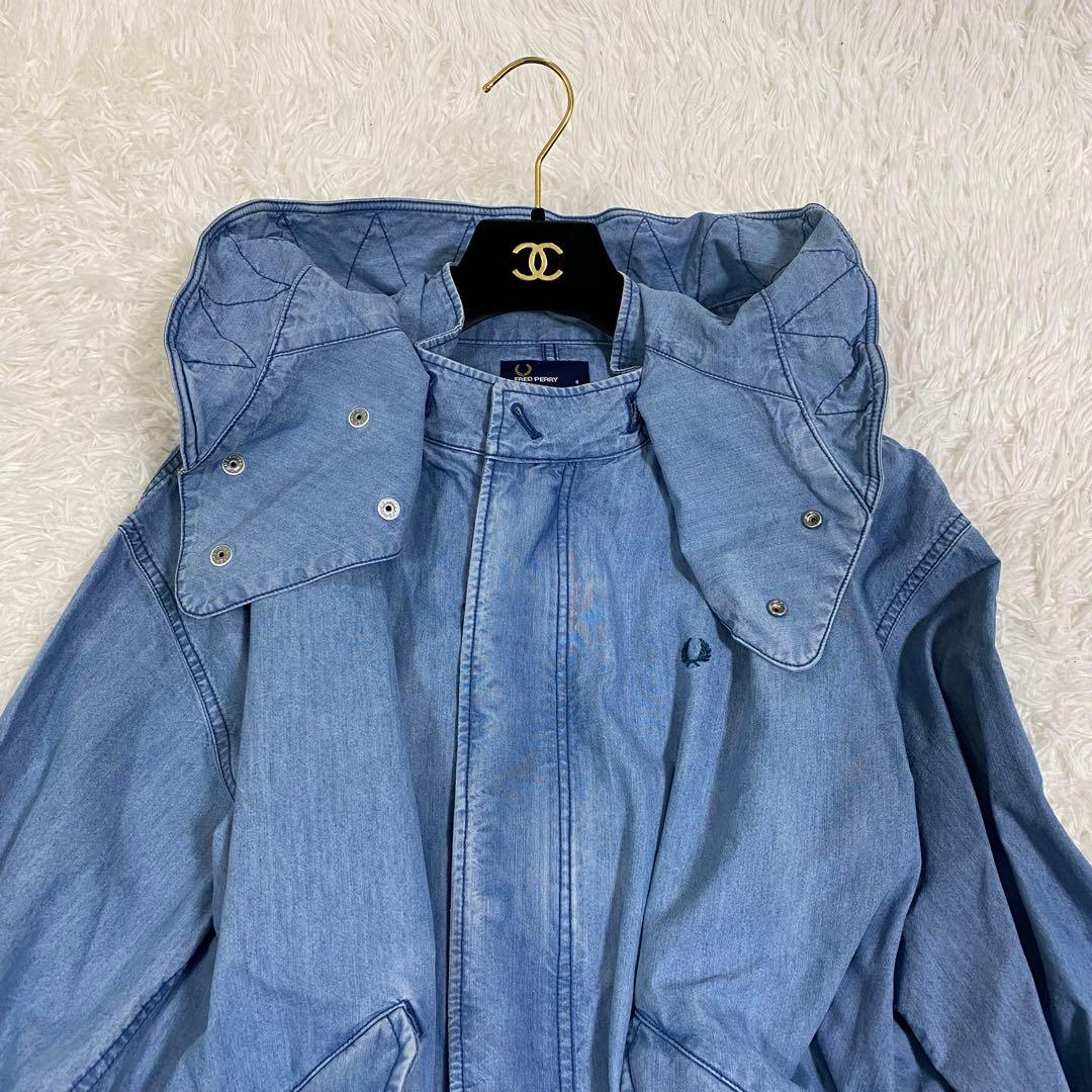 フレッドペリー　デニム　モッズコート　フード付き　ワンピース　羽織り
