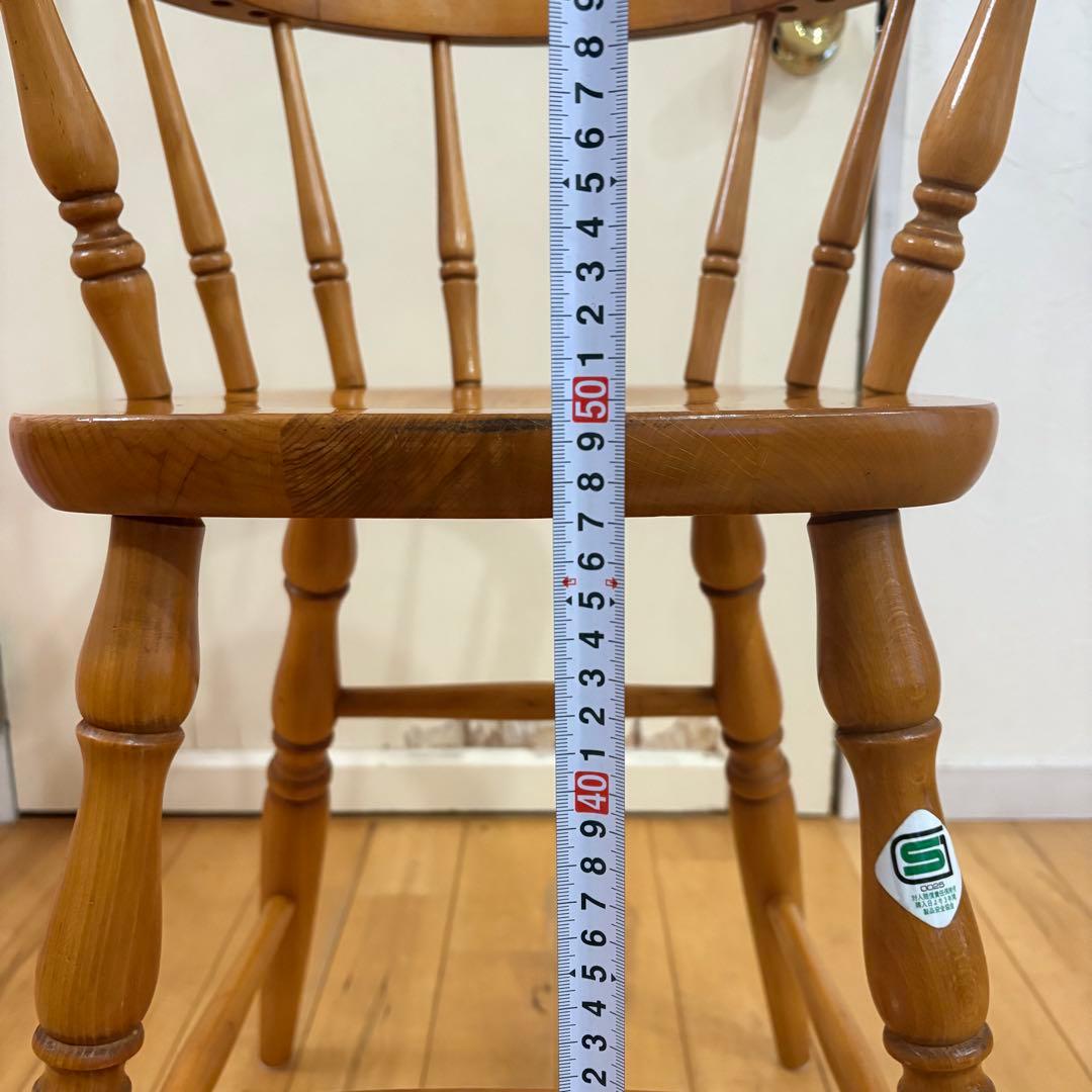 ☆ビンテージ☆ キツツキ　キッズ　ベビー　チェア　木製　ナチュラルカラー