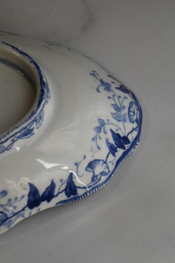 フランス19世紀　クレイユモントロー　ラヴィエ皿　フローラ　アンティーク