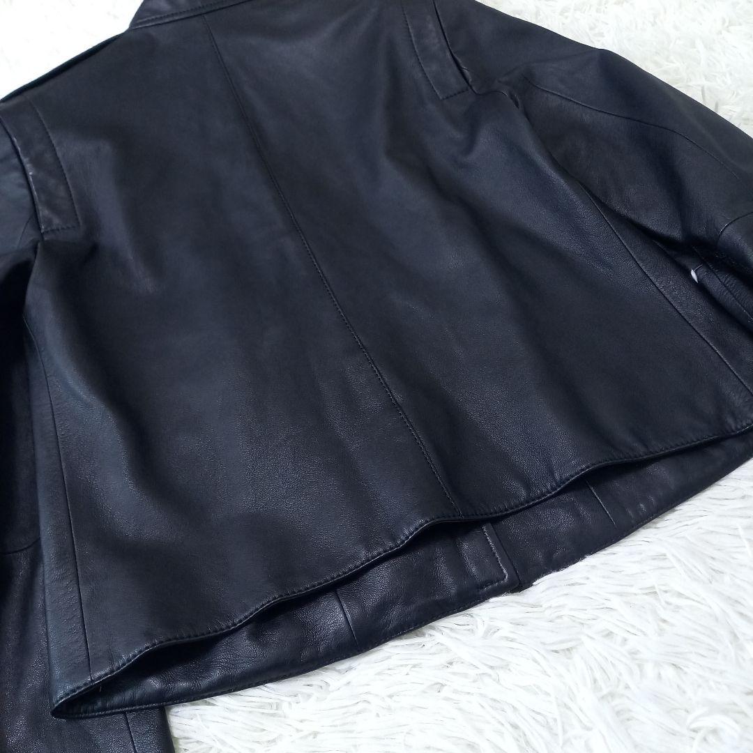 ●美品●　セオリー　ラムレザー　シングル　ライダース　ジャケット　黒　S　羊革