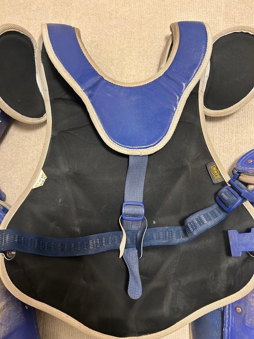 ZETT プロステータス　一般軟式用プロテクター 青