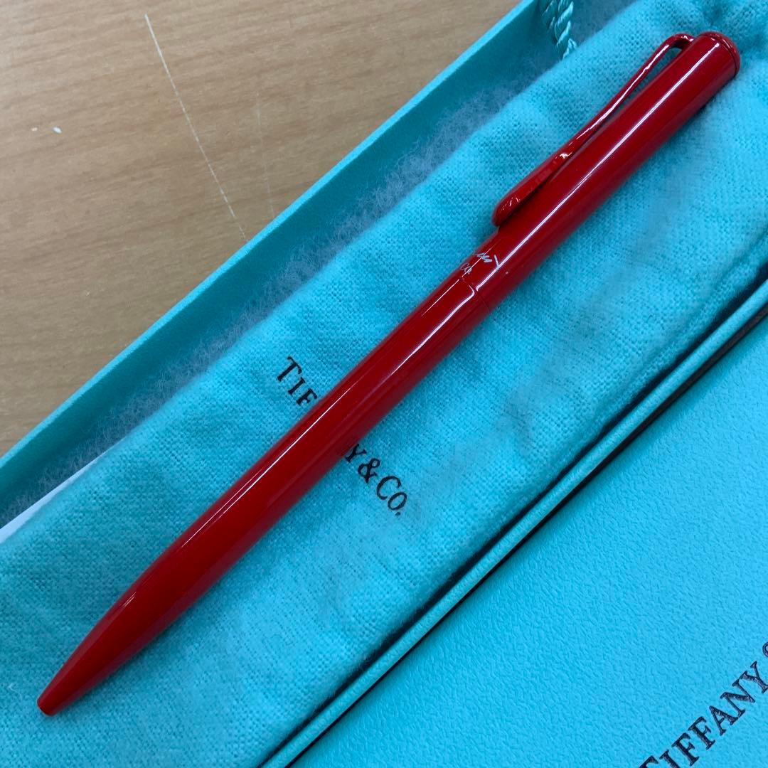 ティファニー　ボールペン　赤　レッド