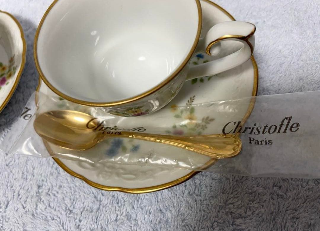 未使用品⭕️廃盤希少クリストフル ゴールド モカスプーン 2本