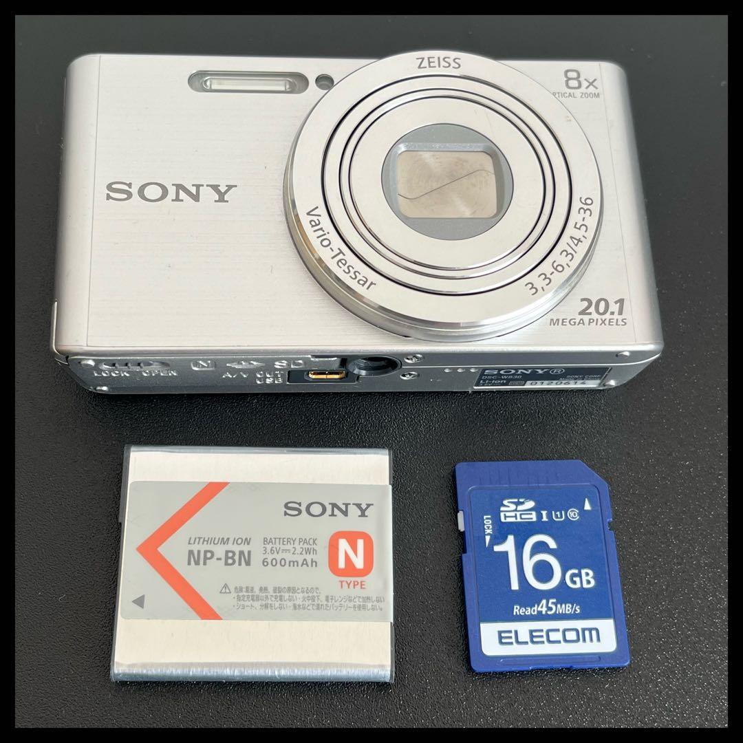 SONY Cyber-Shot DSC-W830 デジカメ 動作確認済み