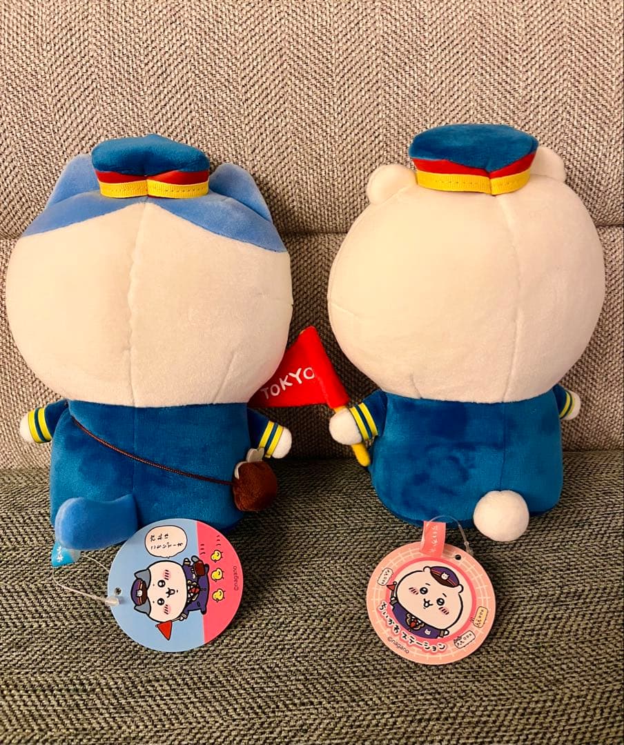 ちいかわステーション ちいかわ ハチワレ 駅員さんなぬいぐるみS