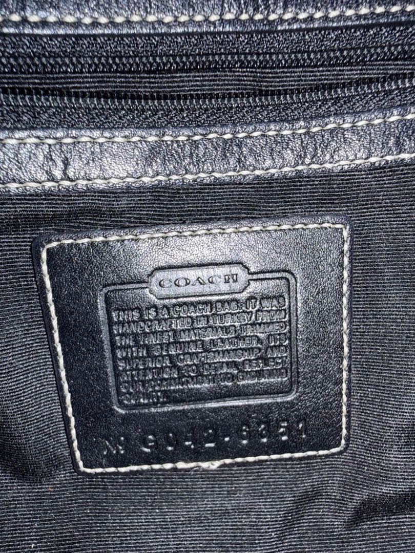 COACH コーチ ハンドバッグ ベージュ/ブラック