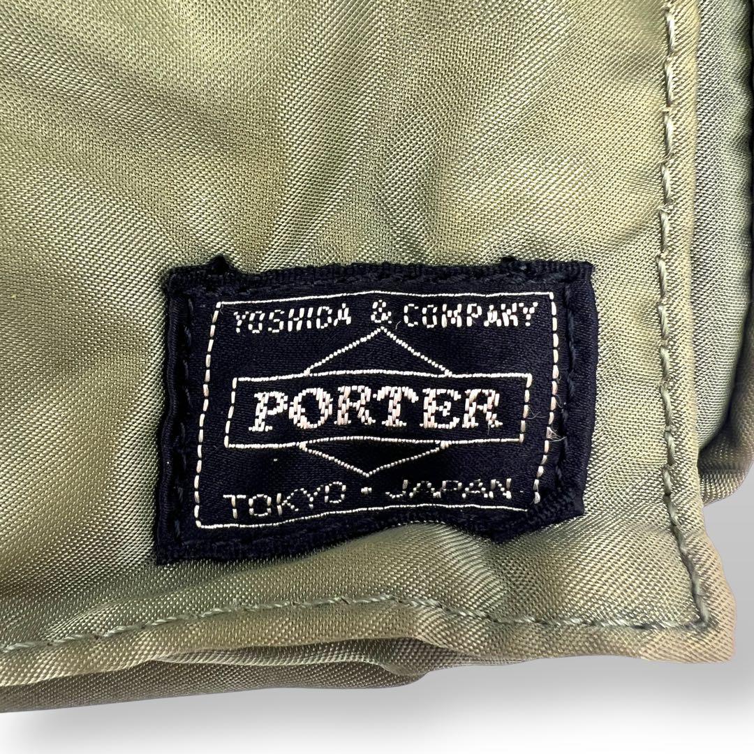 美品PORTER ポーター ショルダーバッグ タンカー セージグリーン596
