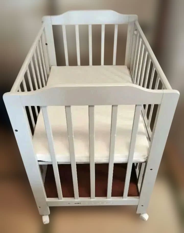 カトージ KATOJI ベビーベッド　ミニタチベッド　グレー