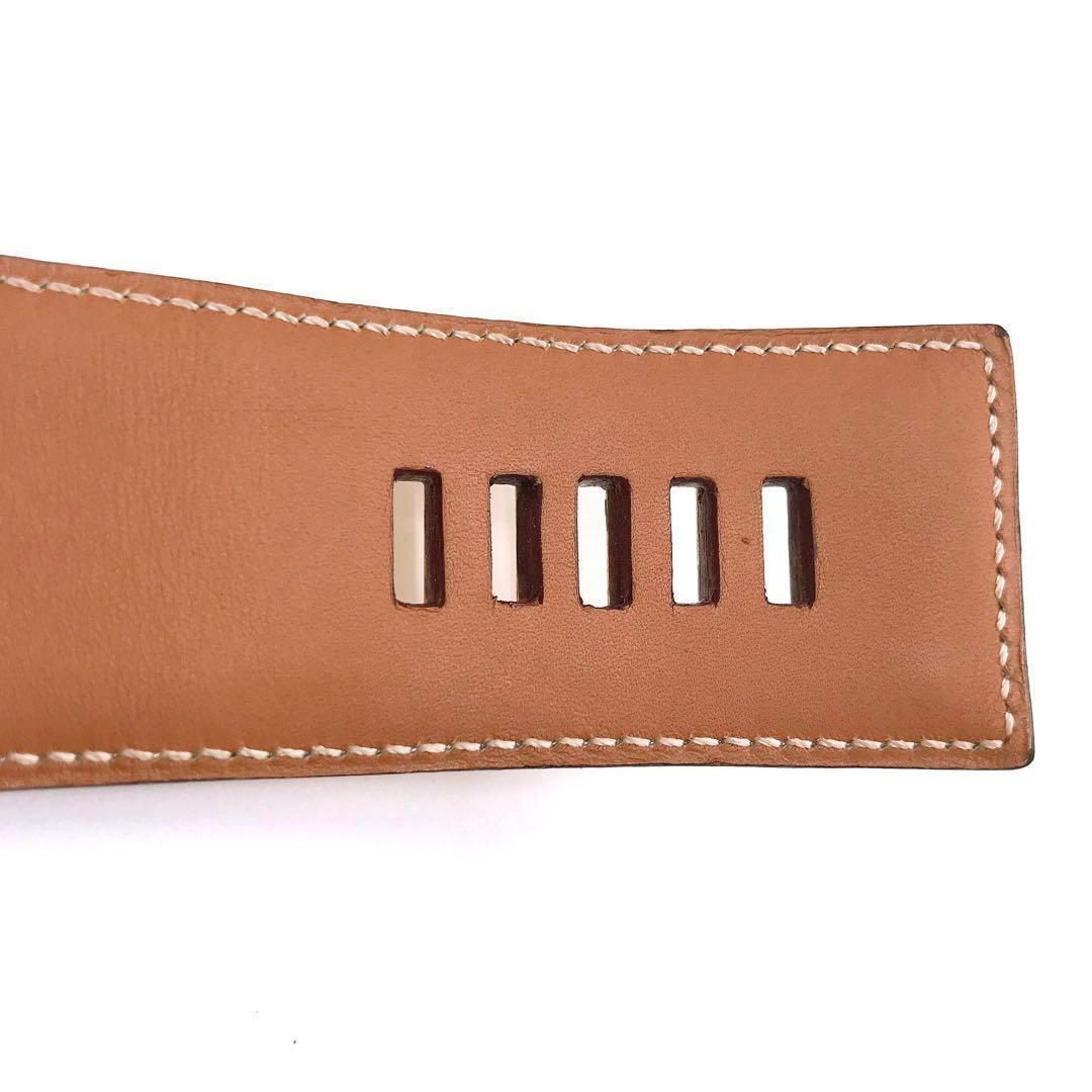 HERMES エルメス コリエドシアン メドール ベルト ライトブラウン 70