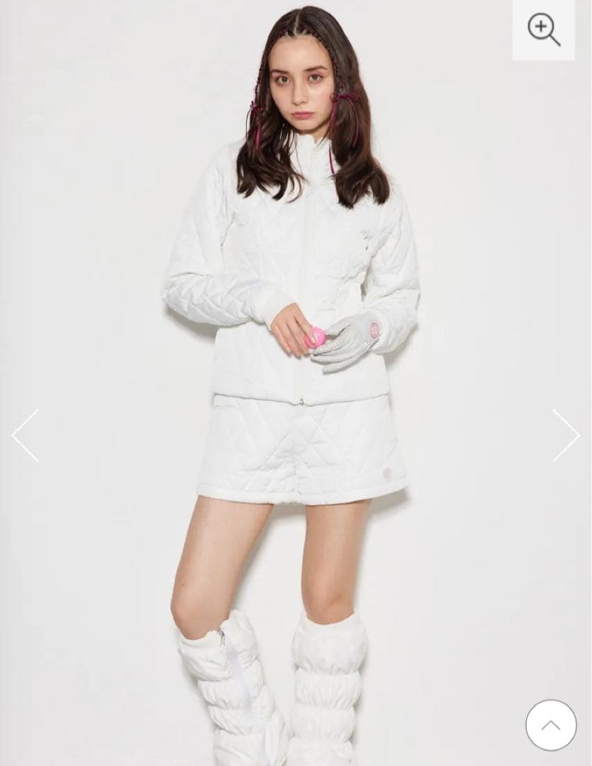 【RIENDA GOLF】キルティングパネルラインブルゾン