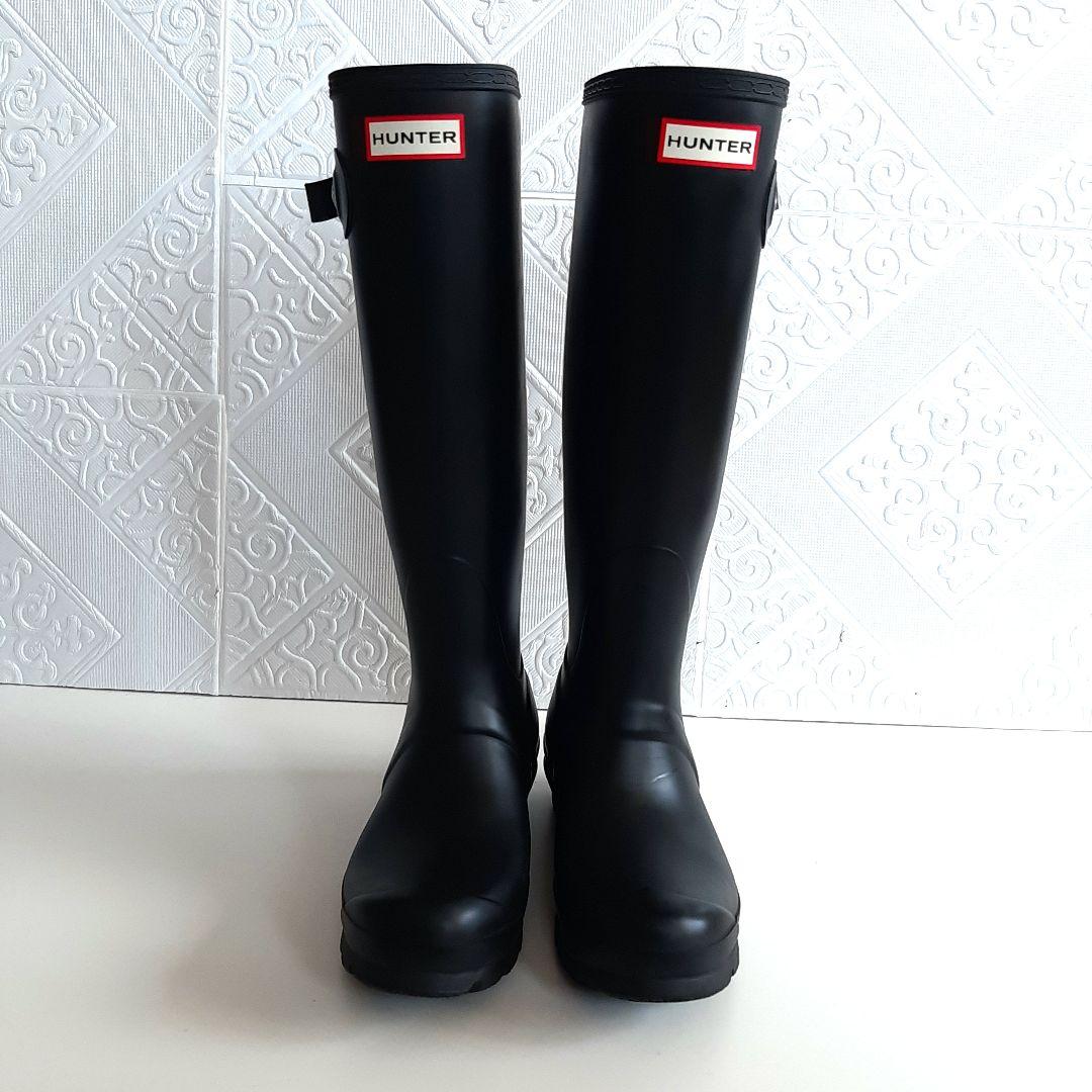 【未使用同様】HUNTER　ハンター　レインブーツ　37　MJ34