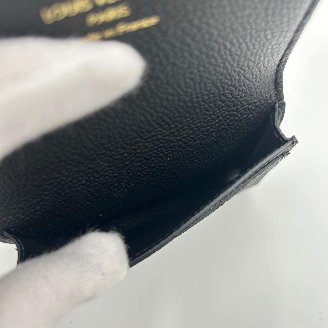 未使用級✨RFID確認済✨ルイヴィトン カードケース　レザー　アンプラント　黒