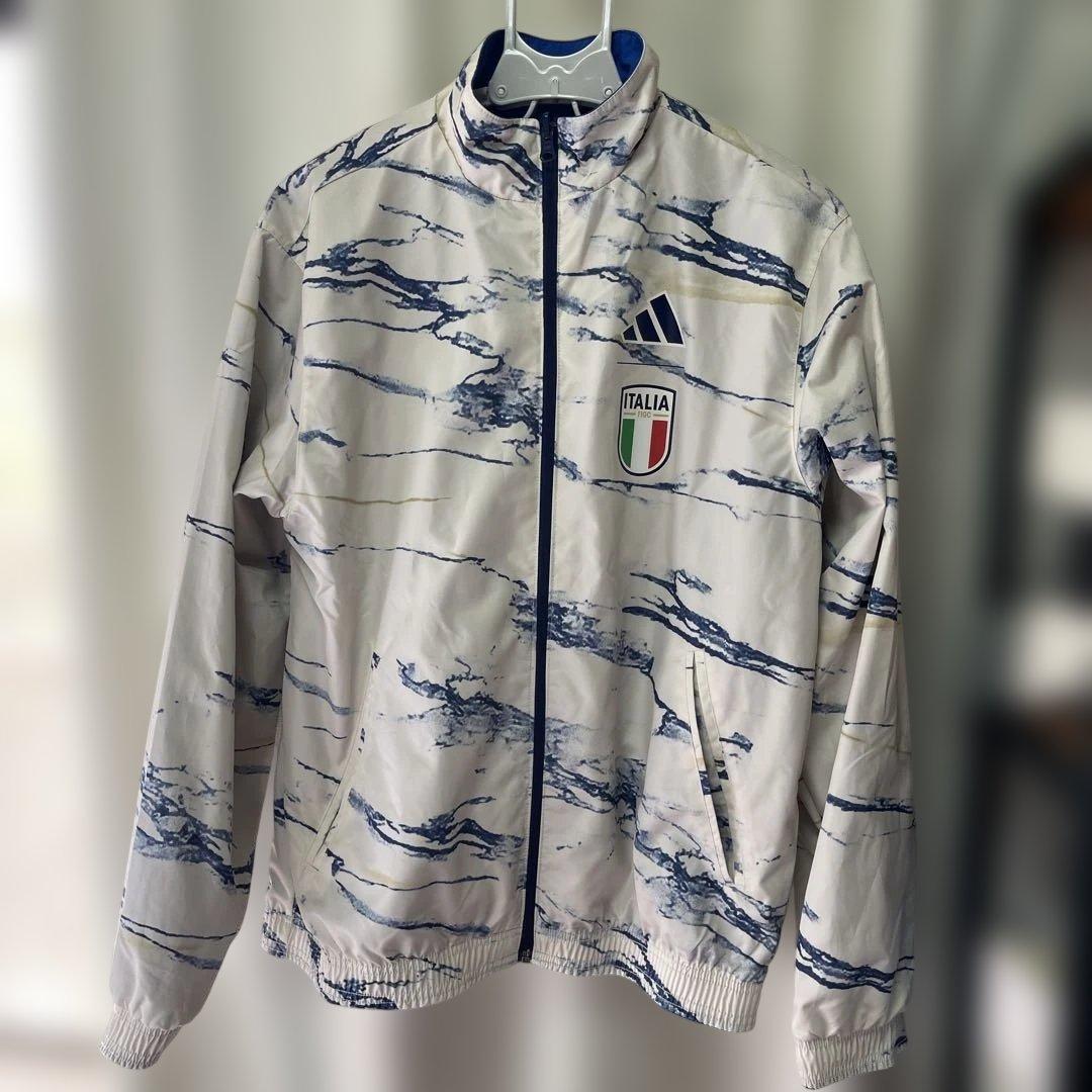 adidas イタリア代表 ウインドブレーカー リバーシブル　Lサイズ