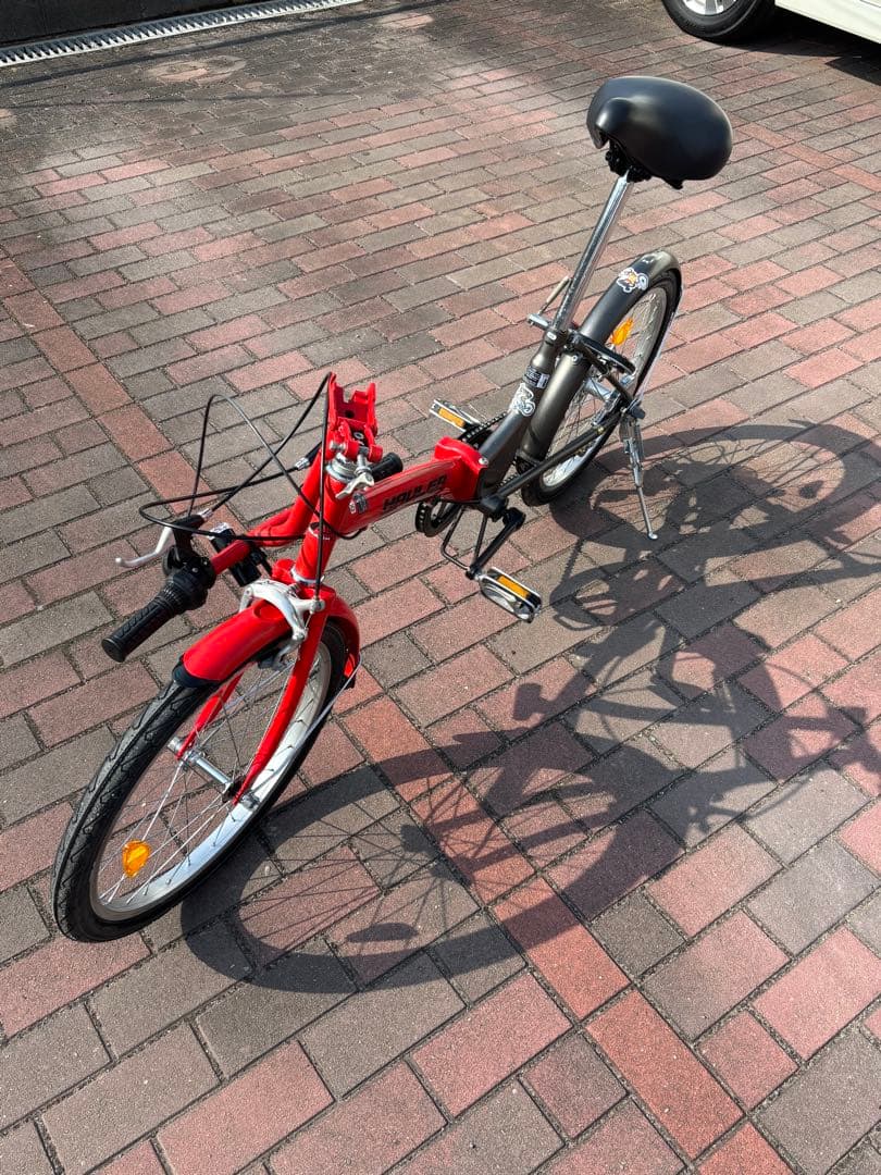 新品タイヤに6段変速機付・折り畳みミニベロ(20㌅)お引取りでも、配達も可能]