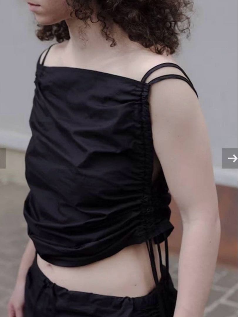 トップス baserange PICTORIAL STRAP TOP XS