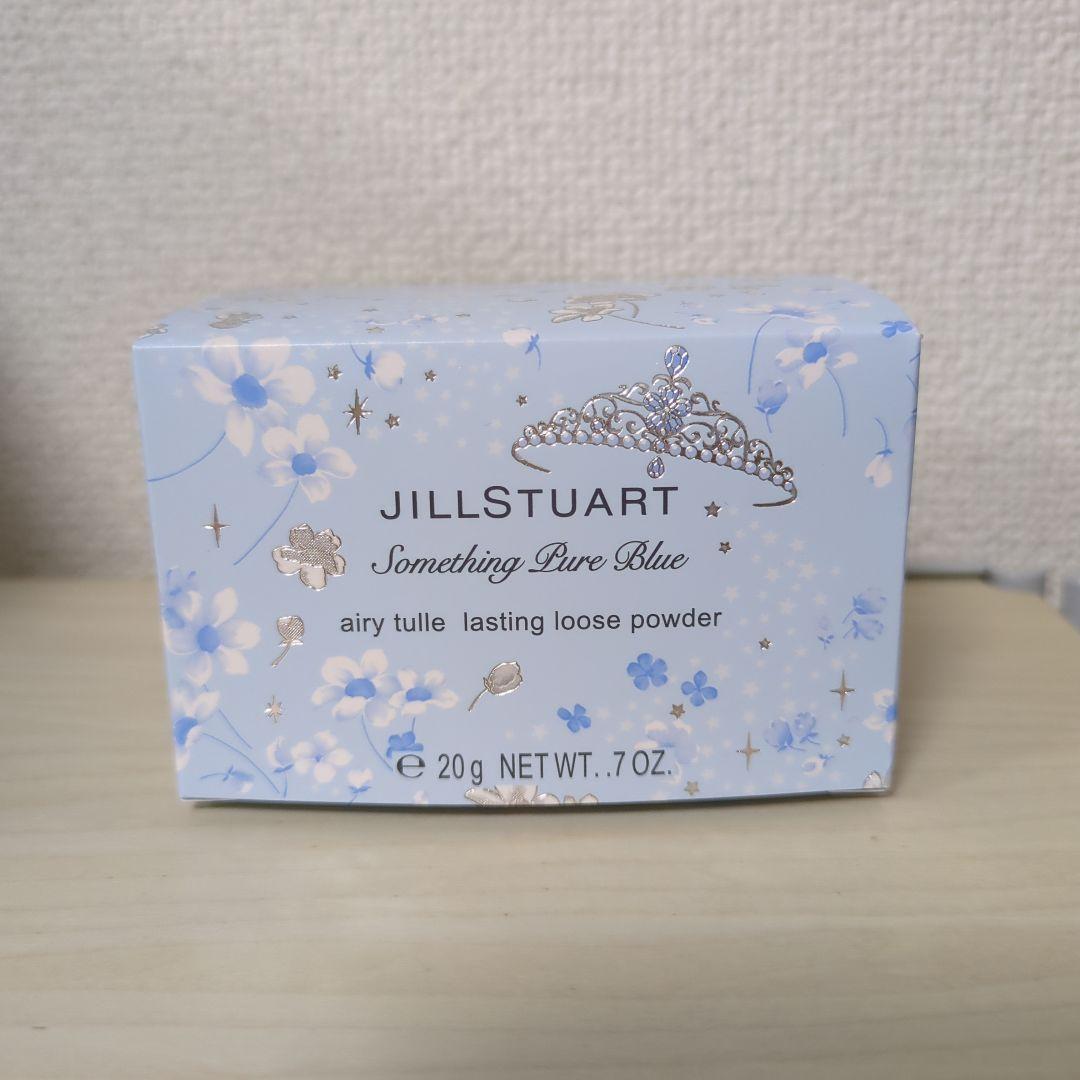 新品 ジルスチュアート サムシングピュアブルー エアリーチュール ルースパウダー