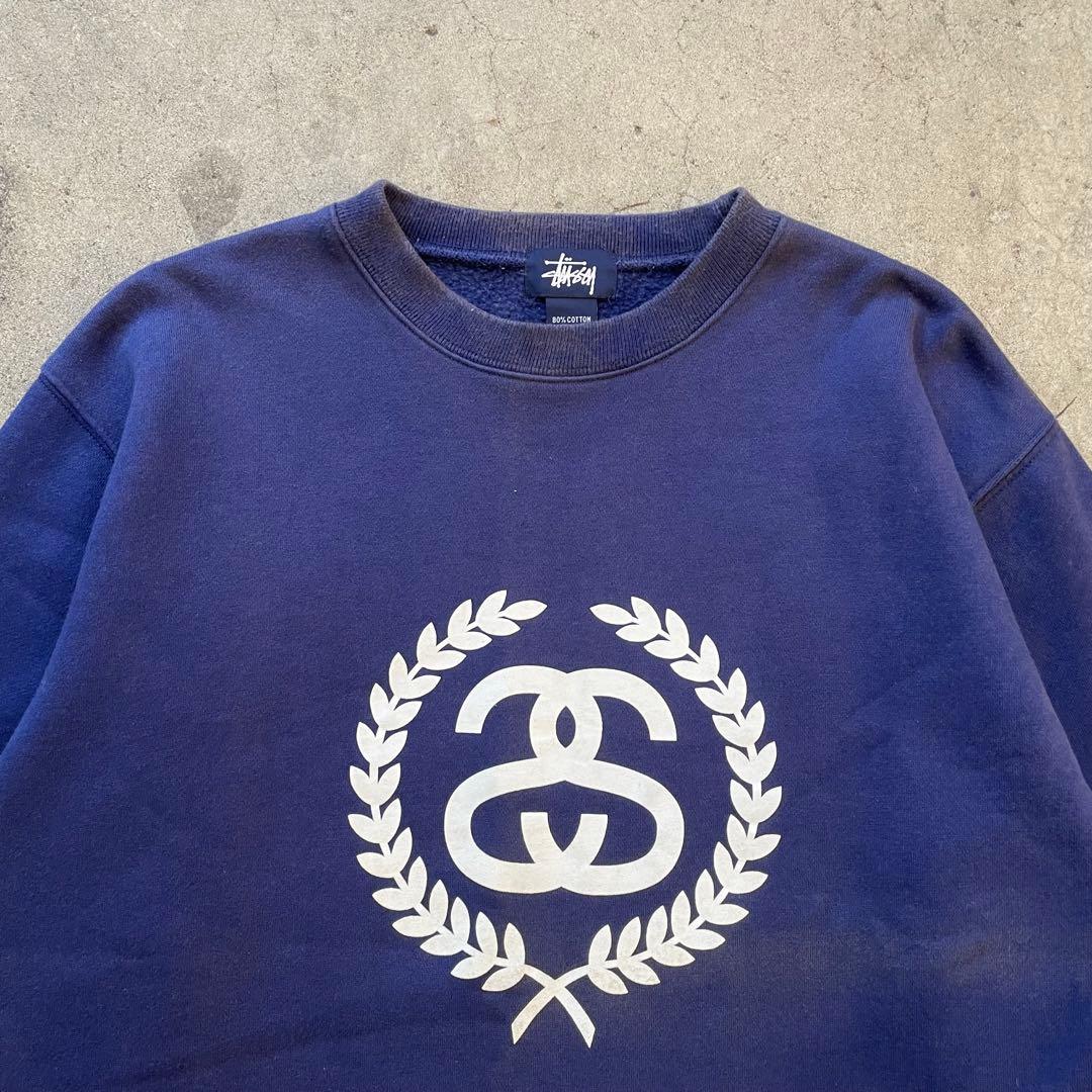 90s Old Stussy ステューシー スウェット トレーナー 紺タグ S
