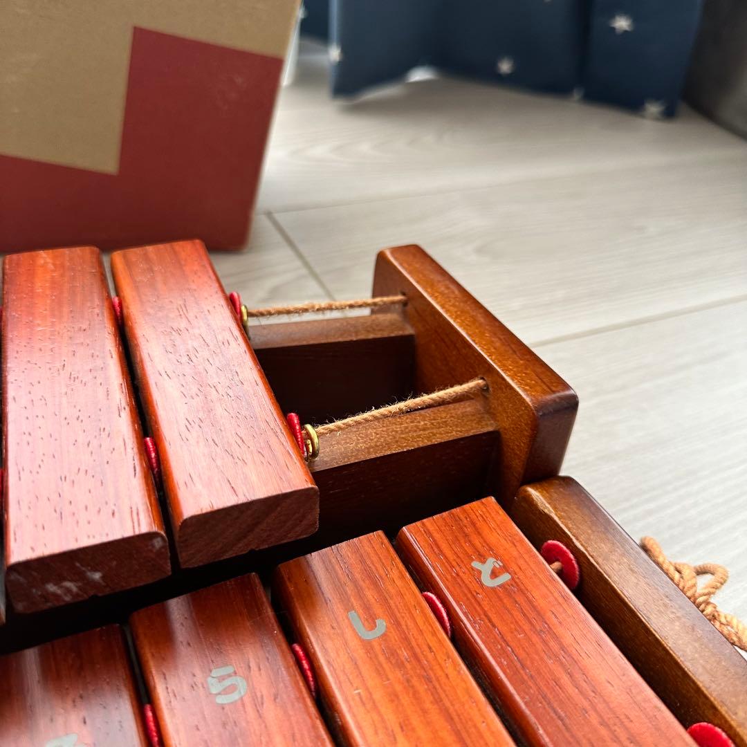 【美品】KAWAI シロホン カリン 卓上木琴 30音